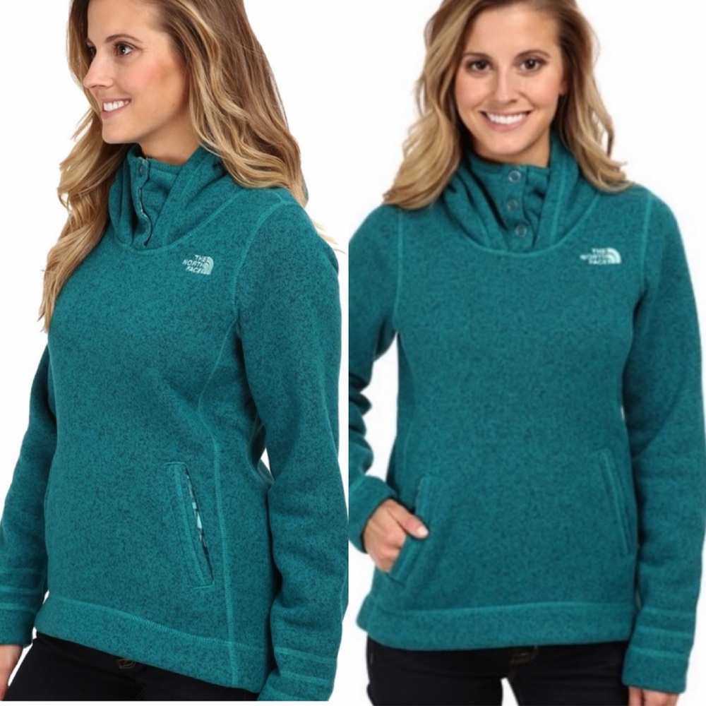 The North Face Women's Crescent Sunset Hoodie in Fanfare Green Heather | Size M